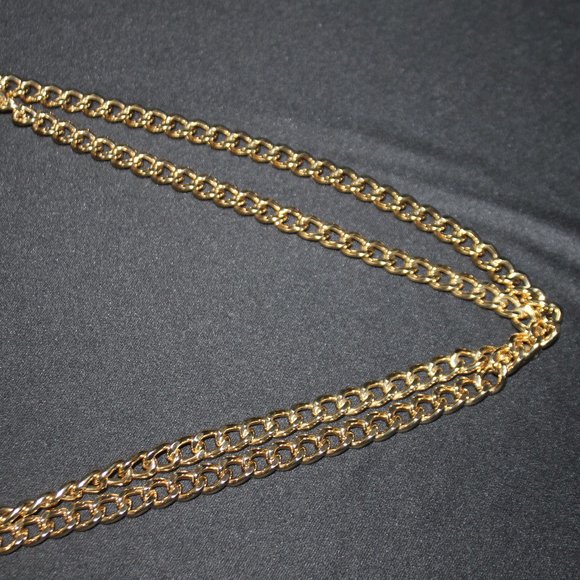 NWOT Michael Kors Gold Leather Shoulder Bag with Chain Strap - Picture 10 of 16